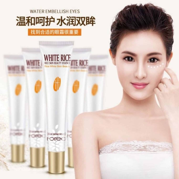 ROREC White Rice Eye Cream for Brighter Skin - 20g - SHOPPE.LK