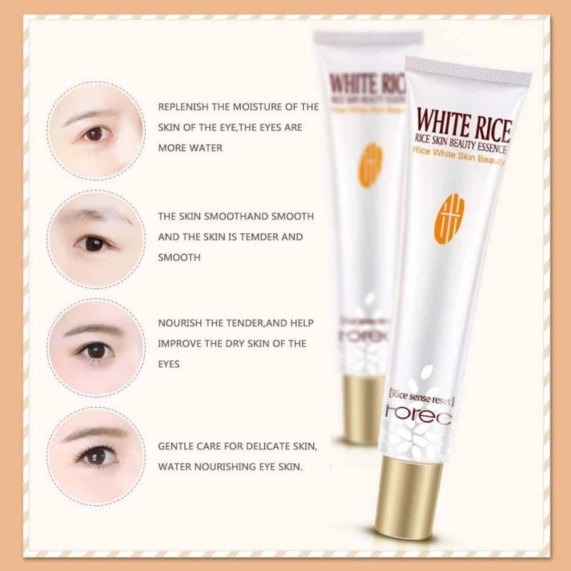 ROREC White Rice Eye Cream for Brighter Skin - 20g - SHOPPE.LK