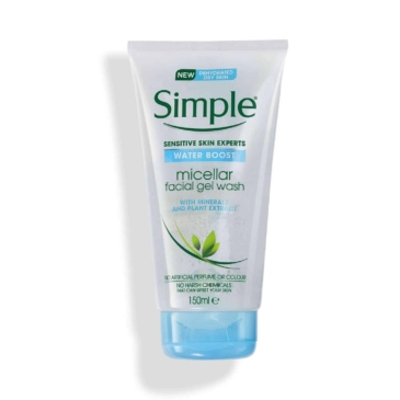 SIMPLE Water Boost Micellar Facial Gel Wash 150ml - Image 3