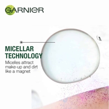 GARNIER Micellar Cleansing Water Blue For Oily, Acne-Prone Skin 125ml - Image 3