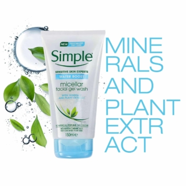 SIMPLE Water Boost Micellar Facial Gel Wash 150ml - SHOPPE.LK