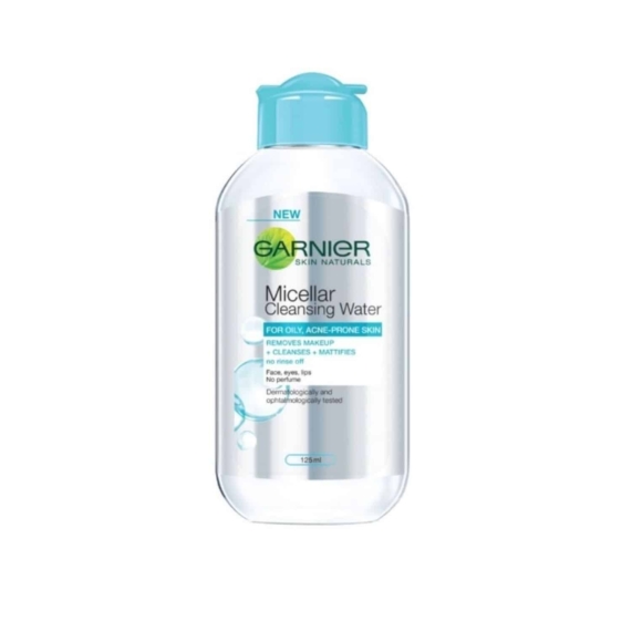 GARNIER Micellar Cleansing Water Blue For Oily, Acne-Prone Skin 125ml - SHOPPE.LK