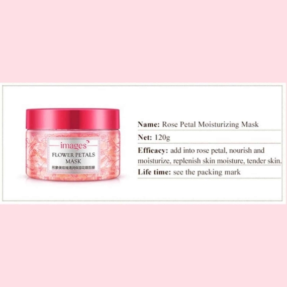 Revitalizing Anti Wrinkle Face Mask with Rose Petals by IMAGES - 120g - SHOPPE.LK