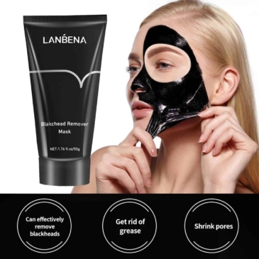 LANBENA Blackhead Removal Mask - Deep Cleansing Charcoal Peel Off - 50g - Image 2