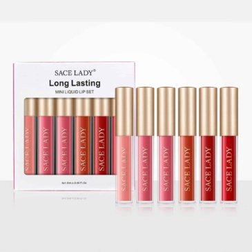 SACE LADY Long Lasting Waterproof Mini Liquid Lipstick 6pcs - SHOPPE.LK
