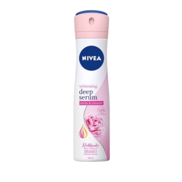 NIVEA Whitening Deep Serum White & Smooth Hokkaido Rose + Vitamin C Deodorant 150ml - SHOPPE.LK