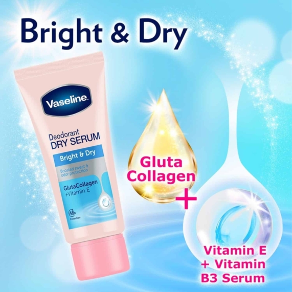 Vaseline Bright & Dry Deodorant Dry Serum 50ml - SHOPPE.LK