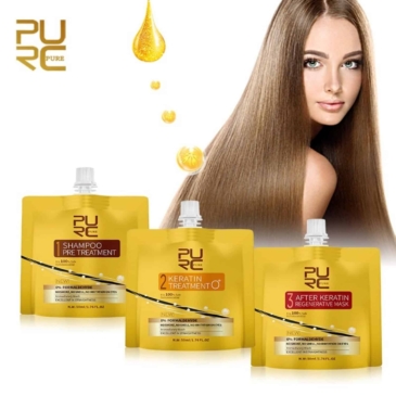 PURC Hair Treatment Hair Shampoo , 2  Keratin Treatment O+ & Keratin Regenerative Mask Bundle - Image 2