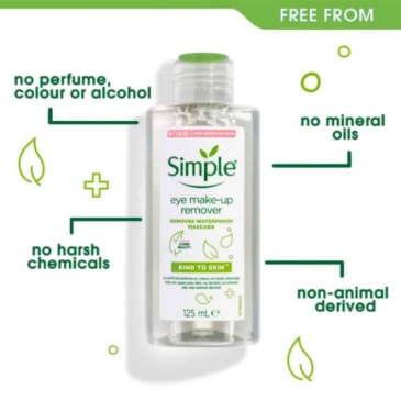 SIMPLE Eye Make-Up Remover 125ml - Image 2