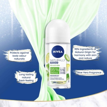 NIVEA Naturally Good Bio Aloe Vera Deodorant 50ml - SHOPPE.LK