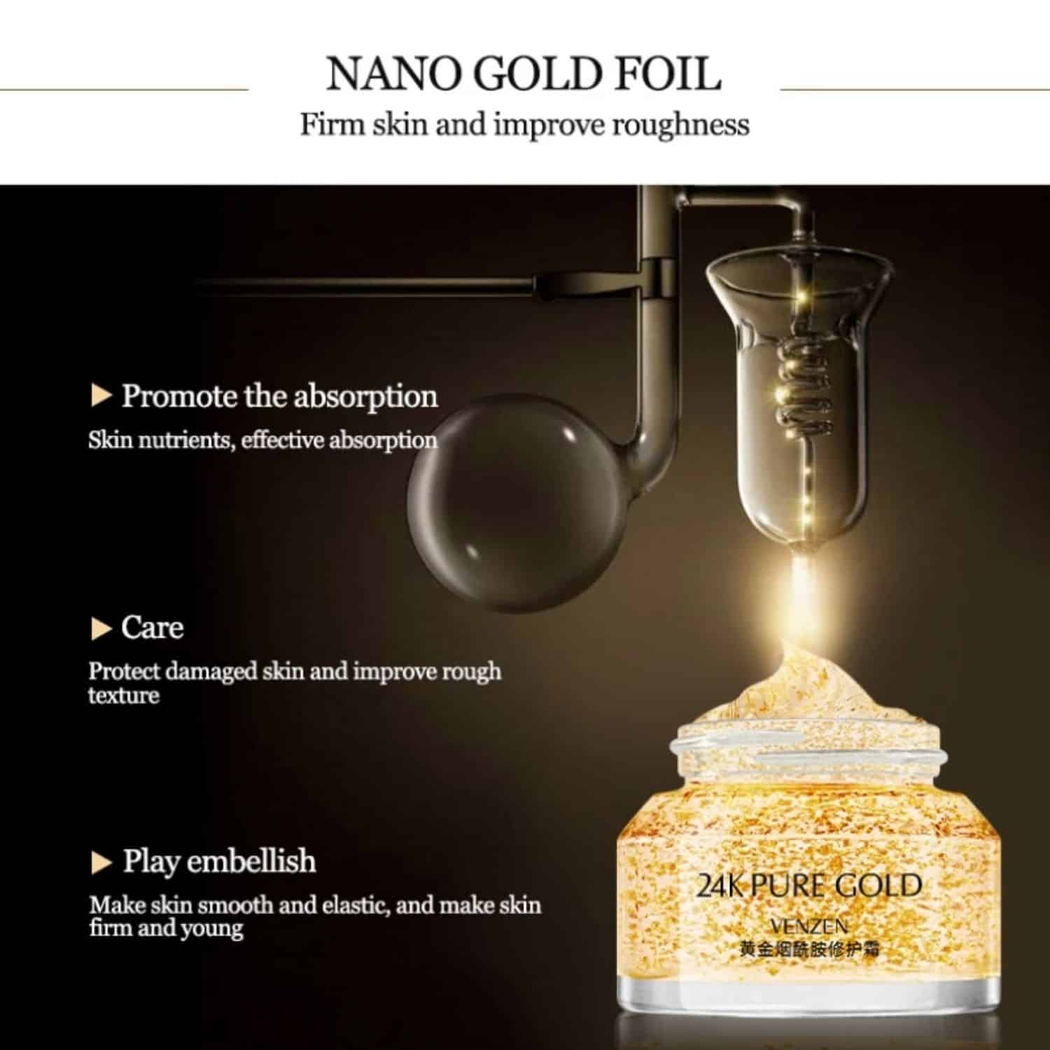 VENZEN 24k Pure Gold Niacinamide Repair Cream | SHOPPE.LK