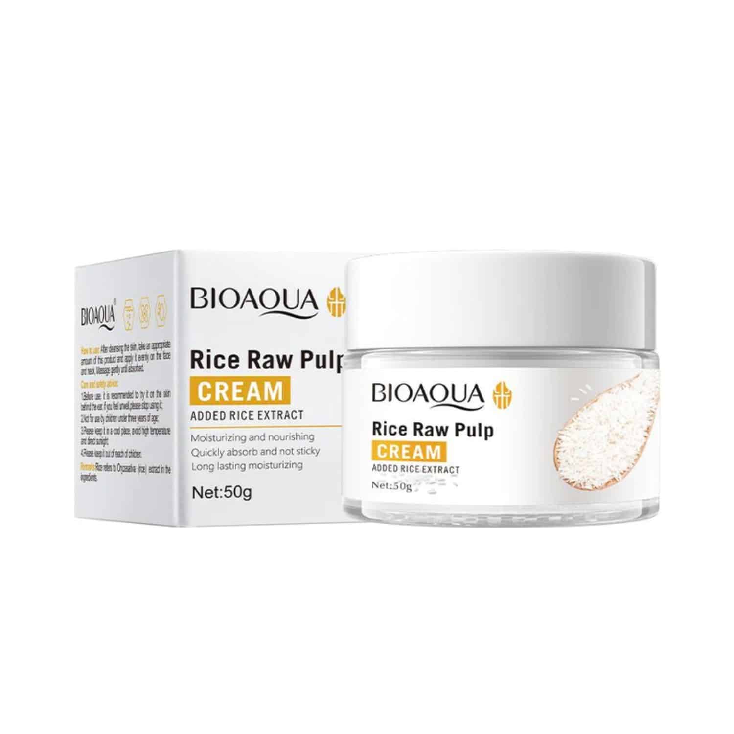 BIOAQUA Rice Raw Pulp Cream 50g | SHOPPE.LK