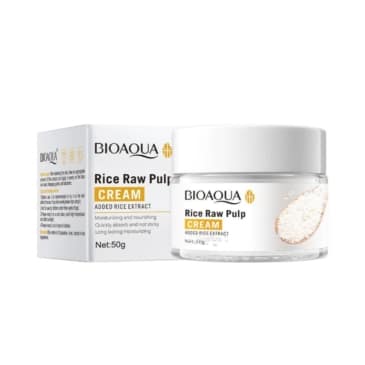 BIOAQUA Raw Pulp Rice Water Cream 50g - Moisturizing, Anti-wrinkle, Anti-aging - SHOPPE.LK