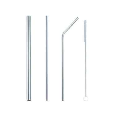 Reusable 4-in-1 Food Grade Metal Straw: Eco-Friendly and Safe - SHOPPE.LK