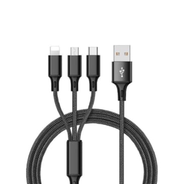3 in 1 Charging Cable - Charge Multiple Devices Simultaneously - SHOPPE.LK