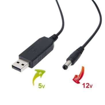 USB to DC Cable 12V to 5V - Power Up Your Router or Modem - SHOPPE.LK