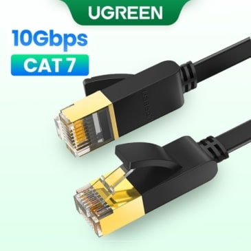 UGREEN Cat 7 Flat Ethernet LAN Cable - 1M UTP RJ45 Cable for Fast Internet Speeds - SHOPPE.LK