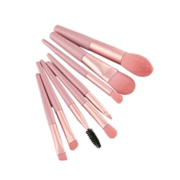 Travel Size Makeup Brush Set - 8 Essential Brushes for Flawless Application - SHOPPE.LK