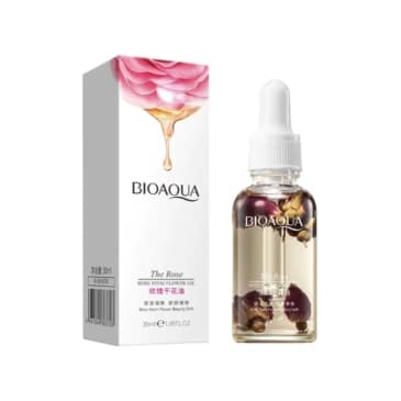 BIOAQUA Rose Oil For Face Body And Hair 30ml - Natural Beauty Solution - SHOPPE.LK