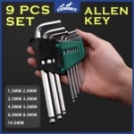 High-Quality 9-Piece Allen Key Set for Precise and Versatile Use - SHOPPE.LK