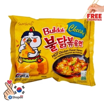 Spicy Cheese Chicken Ramen Noodles - Samyang Korean Fire Hot (140g) - SHOPPE.LK