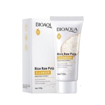 BIOAQUA Rice Water Cleanser - Raw Pulp, Deep Cleansing for Healthy Skin - SHOPPE.LK