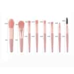 Travel Size Makeup Brush Set - 8 Essential Brushes for Flawless Application - SHOPPE.LK