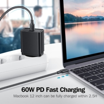 UGREEN 60W USB-C Fast Charge Data Cable - 1M Type-C to Type-C Cord for Power Delivery - SHOPPE.LK