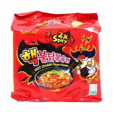 Samyang 2X Spicy Hot Chicken Flavor Ramen Noodles - Korean Delight (140g) - SHOPPE.LK