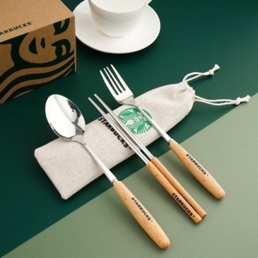 Durable Stainless Steel Tableware Set by Starbucks - SHOPPE.LK