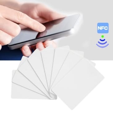 NFC NTAG215 White Card - High-Quality, Waterproof, and Durable - 2 pc - Image 2