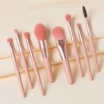 Travel Size Makeup Brush Set - 8 Essential Brushes for Flawless Application - SHOPPE.LK