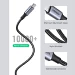 UGREEN USB Type-C to USB Type-C Braided Cable with Aluminum Case 1M - SHOPPE.LK