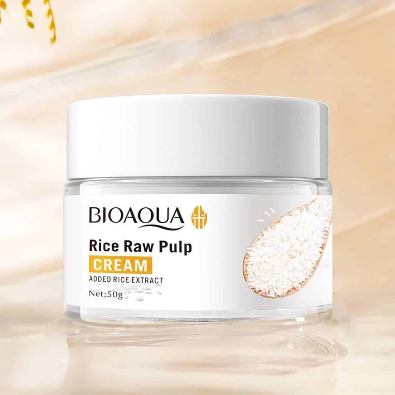 BIOAQUA Raw Pulp Rice Water Cream 50g - Moisturizing, Anti-wrinkle ...