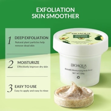 Moisturizing Avocado Body Scrub - Hydrate and Revitalize Your Skin 100g - Image 2