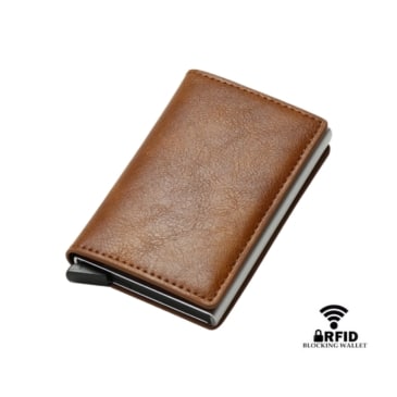 Slim Men's RFID Blocking Wallet with Card Holder and Coin Pockets - SHOPPE.LK