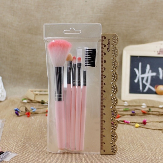 Compact and Portable 5Pcs Mini Makeup Brush Set - SHOPPE.LK