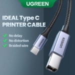 UGREEN USB-C to USB Type B 2.0 Printer Cable 1M - SHOPPE.LK