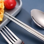 High-Quality Stainless Steel Utensil Set for Travel and Dining - SHOPPE.LK