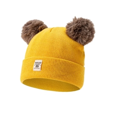 Cute Knitted Baby Hat with Pompon for Boys and Girls - Image 4