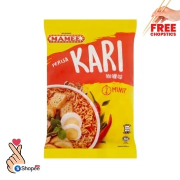 MAMEE Malaysian Curry Instant Noodles - 80g Pack - SHOPPE.LK