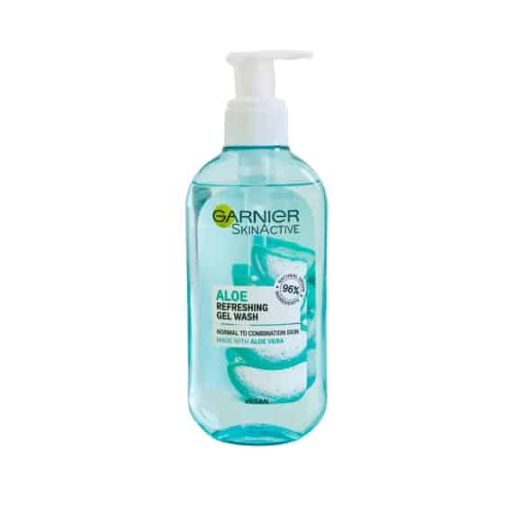 Hydrating Aloe Vera Gel Face Wash - GARNIER SkinActive Vegan Formula, 200ml - SHOPPE.LK