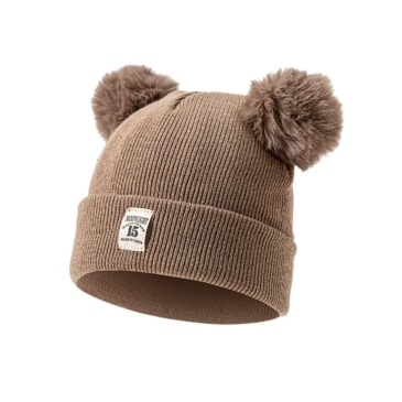 Cute Knitted Baby Hat with Pompon for Boys and Girls - Image 6