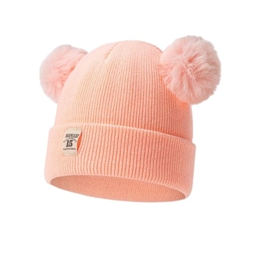 Cute Knitted Baby Hat with Pompon for Boys and Girls - SHOPPE.LK