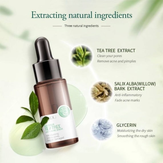 LAIKOU Tea Tree Serum - Clear Skin Solution for Acne Treatment - SHOPPE.LK