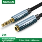 UGREEN 3.5mm Extension Audio Cable 4 Poles Male to Female Aux Cable (2M) - SHOPPE.LK