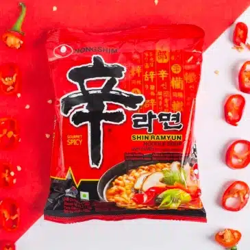 Nongshim Shin Ramen - Hot & Spicy Ramen Noodles, Korean Style (120g) - SHOPPE.LK