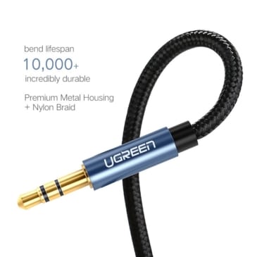 UGREEN 3 Meter 3.5mm Nylon Bradied Audio Cable - SHOPPE.LK