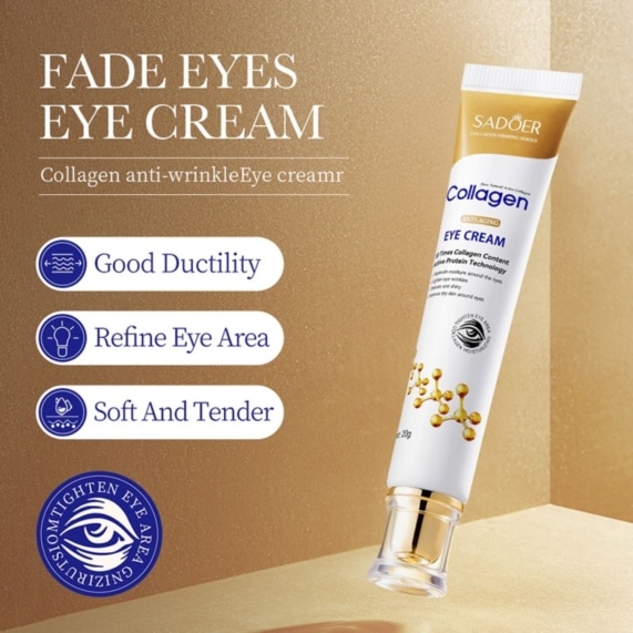 SADOER Collagen Eye Cream - Revitalize Your Eyes - 20g - SHOPPE.LK