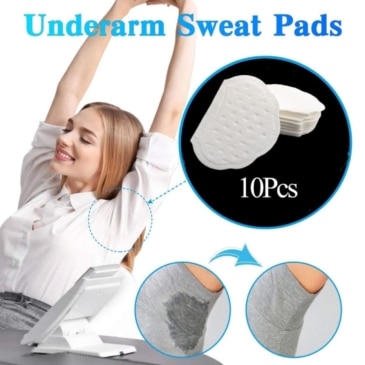 Underarm Disposable Sweat Pads - Stay Dry and Stain-Free - 10Pcs - SHOPPE.LK